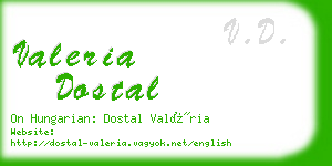 valeria dostal business card